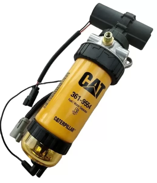 12V fuel water separator for Caterpillar CAT C6.6 3619554 361-9554 fuel filter with fuel pump 228-9129 87802238 RE509530 - Image 6