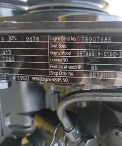 Original diesel engine assembly 6BTAA5.9-C150-11 used for Komatsu machinery 6D105
